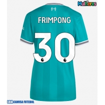 Camisa de Futebol Liverpool Jeremie Frimpong #30 Equipamento Alternativo Mulheres 2025-26 Manga Curta